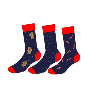 Pánske ponožky Cornette A56 - 3 páry Tmavomodrá 45-47
