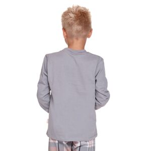 Detské unisex pyžamo Doctor Nap PDU 4311/U Sivá 134-140