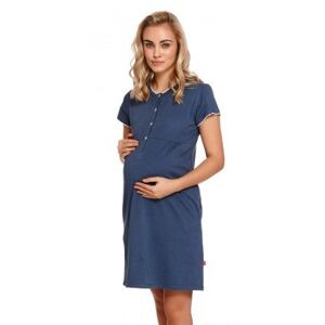 Pyžamové tričko pre tehotné a dojčiace matky Doctor Nap TCB.4242 Tmavomodrá XL