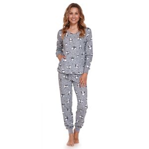 Dámske pyžamo Doctor Nap PM 4322 - Tmavo béžová Sivá XL