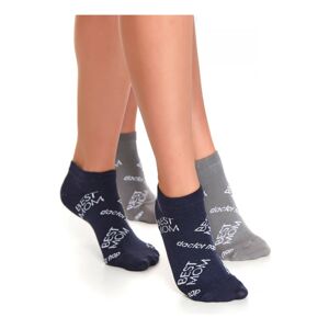 Dámske ponožky Doctor Nap SOC.2202 Modro-sivá S