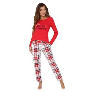Dámske pyžamo Donna Merry Červená XL