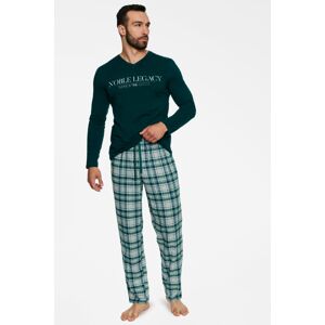 Pánske pyžamo Henderson 40074 Town Tmavozelená XL