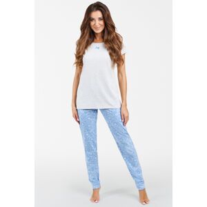 Dámske pyžamo Italian Fashion Jomala - bavlna Modro-sivá XL