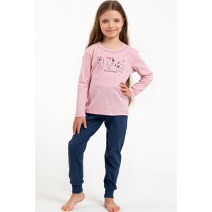 Dívčí pyžamo Italian Fashion Lita - bavlna Ružovo-tmavomodrá 6 let