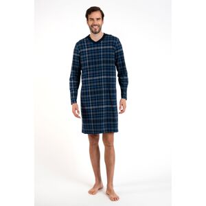 Pánska nočná košeľa Italian Fashion Jakub - bavlna Tmavomodrá XL