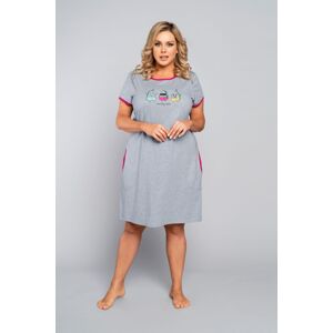 Dámske pyžamo Italian Fashion Tabata Sivo-ružová XL