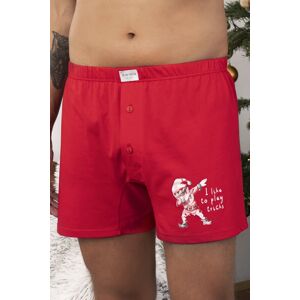 Pánske boxerky Italian Fashion Kras - bavlna Červená M