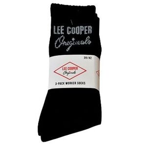 Pánské ponožky Lee Cooper 37955 Worker - 3 páry Čierna 39-42