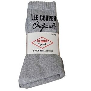 Pánské ponožky Lee Cooper 37955 Worker - 3 páry Sivá 39-42