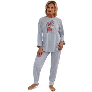 Dámske pyžamo Martel Daria - bavlna Sivá 2XL