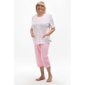 Dámske pyžamo Martel 200 Marie - propínací s kapsami Ružová XL