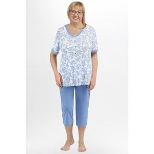 Dámske pyžamo Martel Anastazja I 219 - krátký rukáv Bielo-modrá XL
