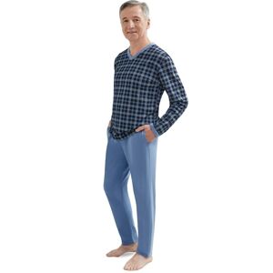 Pánske pyžamo Martel 402 Roman II - bavlna Tmavomodrá - modrá XL