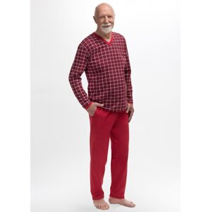 Pánske pyžamo Martel Roman 402 - bavlna Červená L(40)