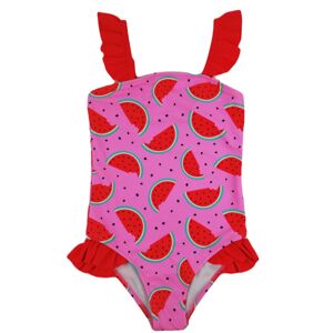 Dievčenské jednodielne plavky Noviti s melónmi KD005 Ružová 104-110