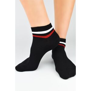 Pánske ponožky Noviti ST043 - kotníkové Čierna 41-46
