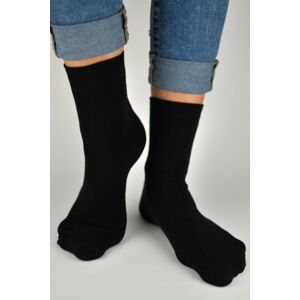Hladké ponožky Noviti SB005 Čierna 35-38