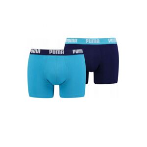 Pánske boxerky PUMA 906823 Cotton A'2 Tmavomodrá - modrá XL