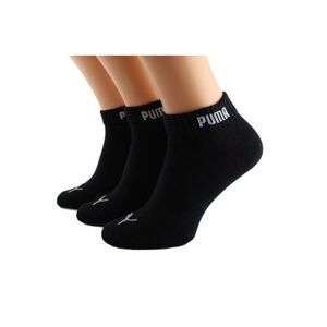 3 PACK Unisex ponožky PUMA 887498 BQ Čierna 43-46
