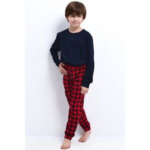 Chlapčenské pyžamo Sensis Louie - bavlna Tmavomodrá 146-152