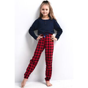 Dievčenské pyžamo Sensis Bonnie - bavlna Tmavomodrá 146-152