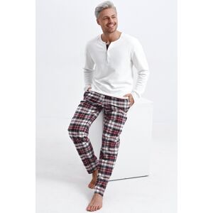 Pánske pyžamo Sensis Paul - špeciálna bavlna Ecru XL
