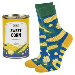 Unisex ponožky Soxo Corn Žltá 35-40