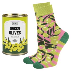 Unisex ponožky Soxo Olives Zelená 35-40