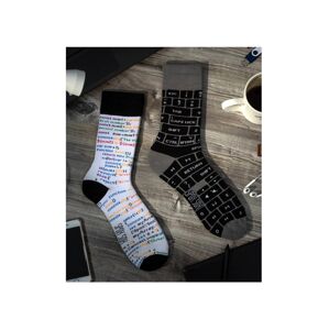 Unisex ponožky Spox Sox Počítačový maniak Farebná 36-39
