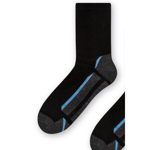Športové pánske ponožky Steven 057 Maxi vel 47-50 Čierno-sivá 47-50