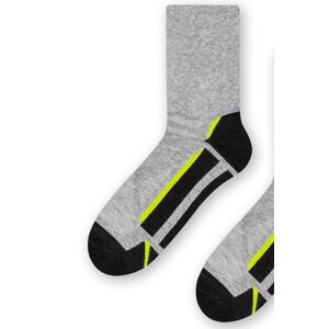 Športové pánske ponožky Steven 057 Maxi vel 47-50 Sivo-tmavosivá 47-50