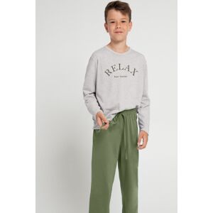 Chlapčenské pyžamo Taro Sammy/T - bavlna Sivá 146