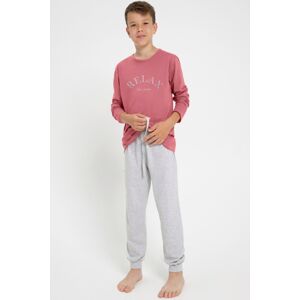 Chlapčenské pyžamo Taro Sammy/T - bavlna Malivovo červená 152