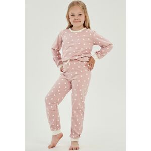 Dievčenské pyžamo Taro Chloe - bavlna Staroružová 104