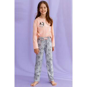 Dievčenské pyžamo Taro 2615-6 Sarah Svetlooranžová 116