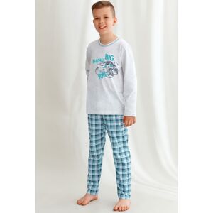 Chlapčenské pyžamo Taro 2650 Mario Sivá 116