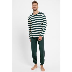 Pánske pyžamo Taro Blake - bavlna Zelená M