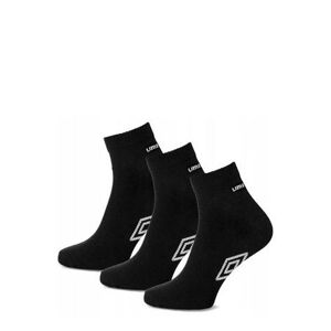 Pánské ponožky Umbro Umbro UMSM 0238 Quarter Socks - 3 páry Čierna 43-46